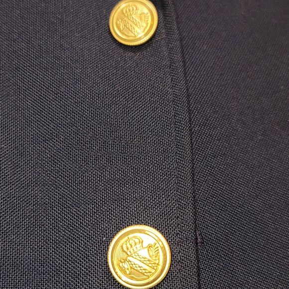 Arnold Palmer Mens Blazer 44L 2 Button Blue Blazer Sport Coat Jacket Gold Button - Picture 4 of 13